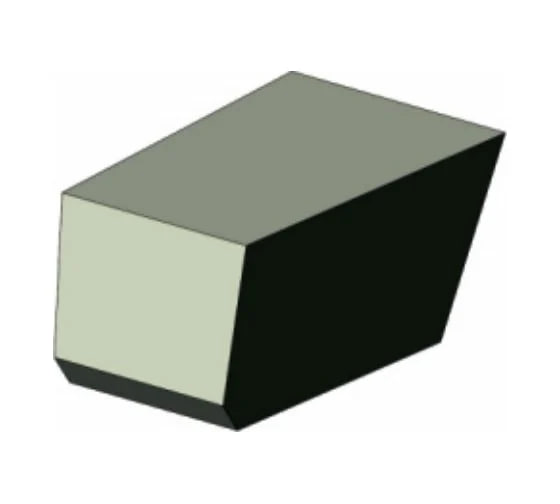 Твердосплавная напайная пластина отрезная