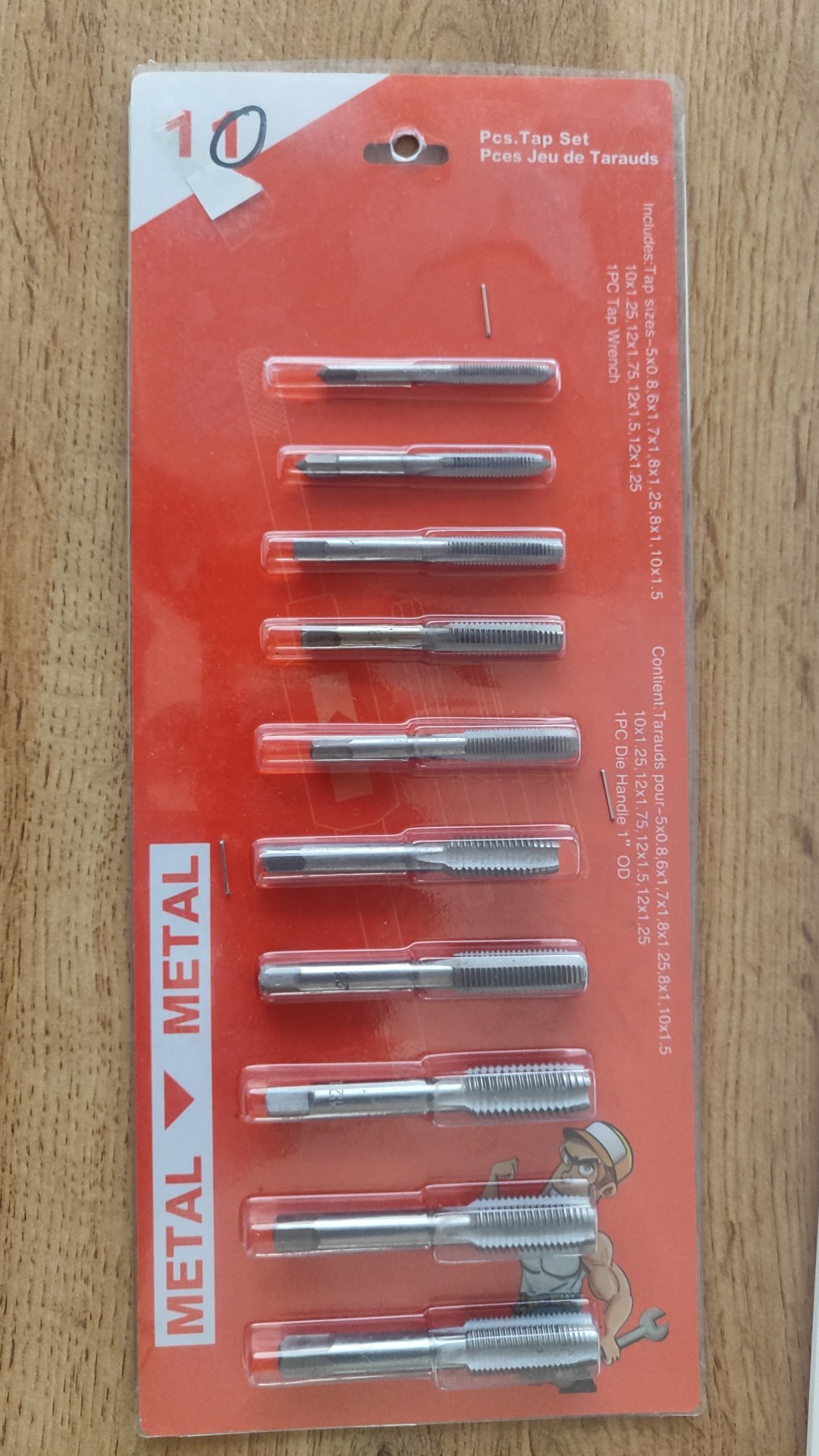 Метчик набор 10PCS/SET