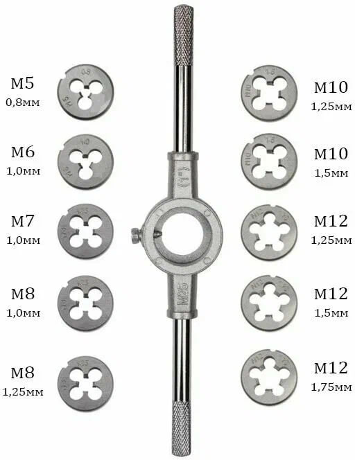 Плашка набор 10PCS/SET